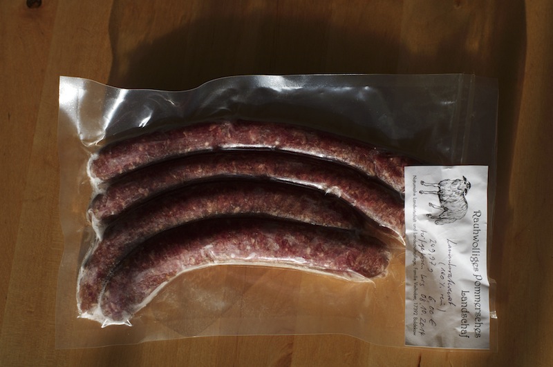 Lammfleisch Lammbratwurst
